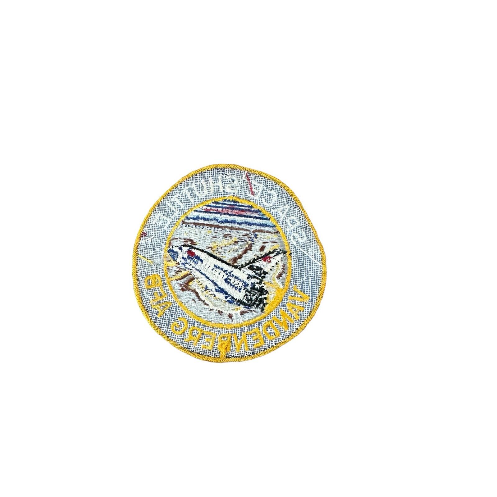 Vintage Vandenberg AFB Embroidered Space Shuttle 4" Patch VTG