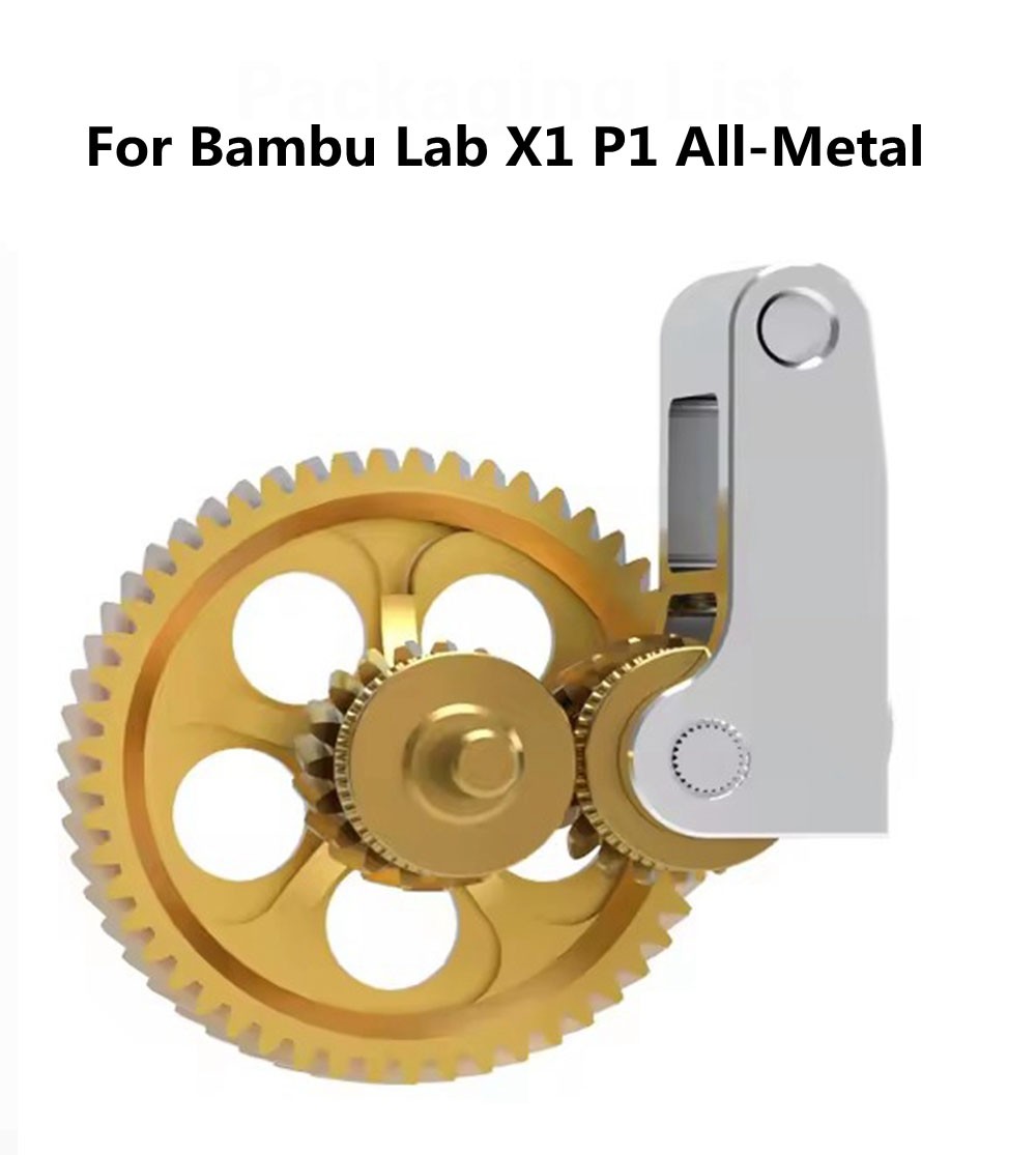 Extruder Hardened Steel Gear For Bambu Lab X1 X1C P1S P1P A1 mini A1 3D Printer