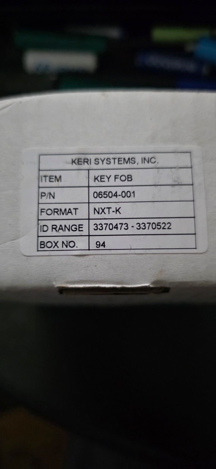 Keri systems key fobs new in box 50PCS