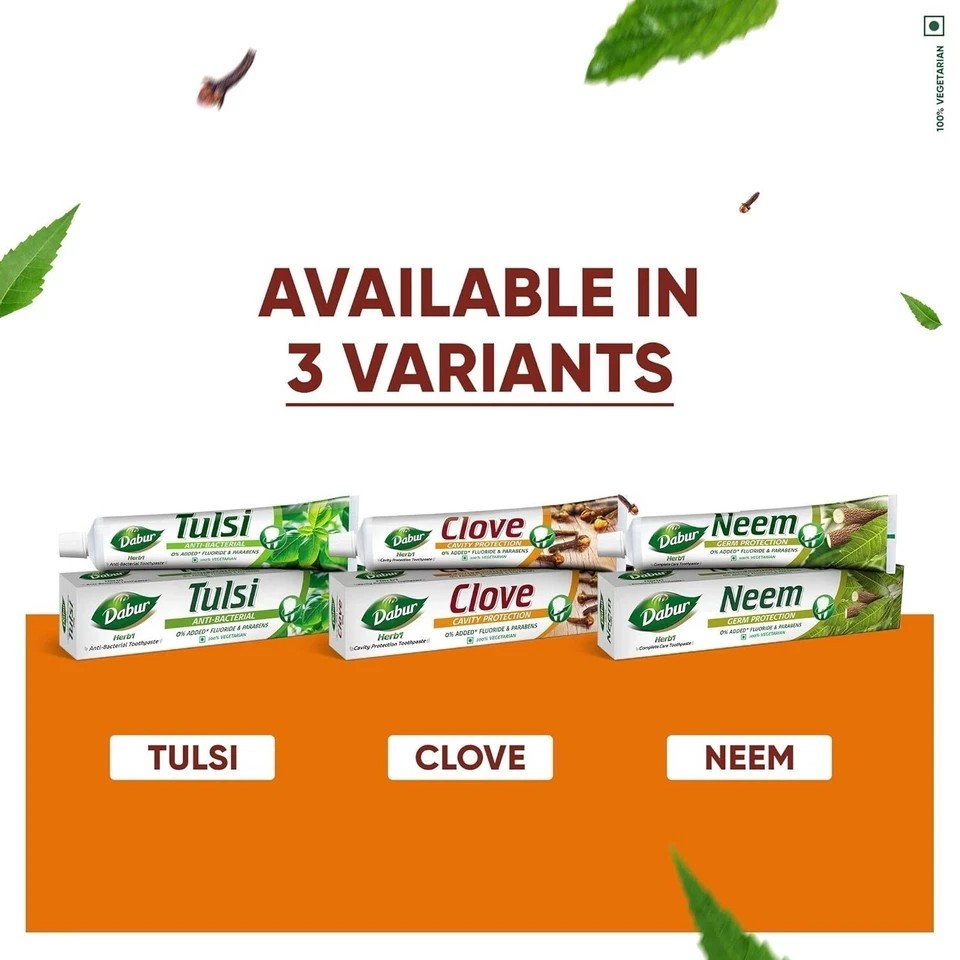Dabur Herb'l Clove Cavity Protection Toothpaste - 200g