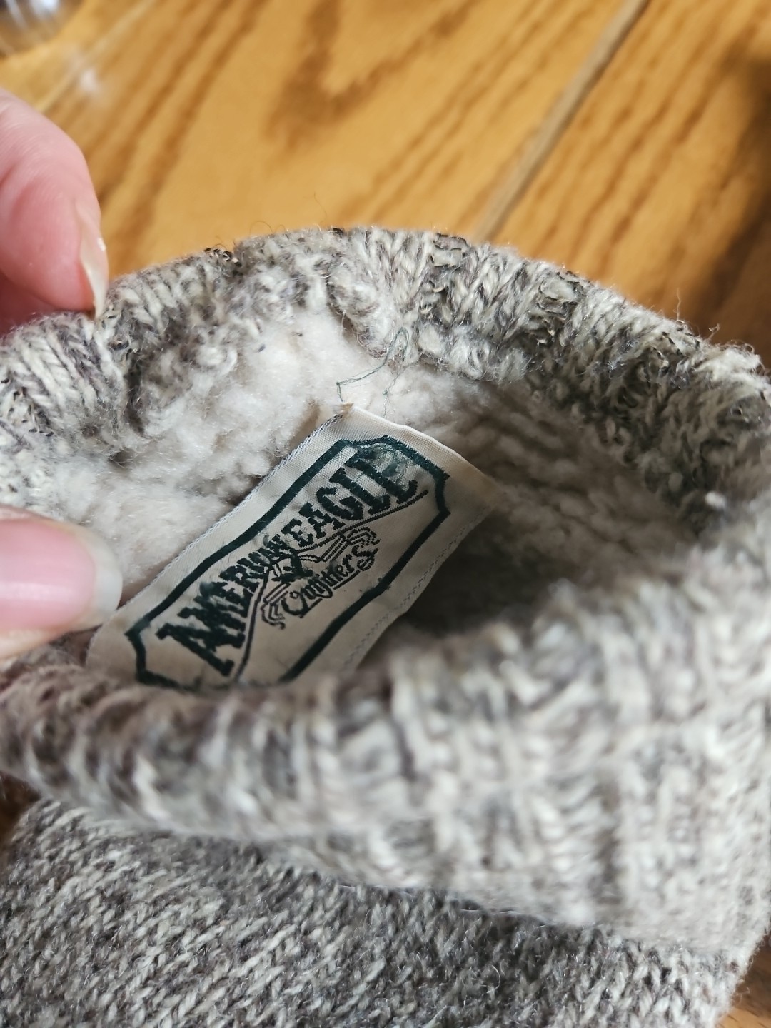 American Eagle Deerskin Mittens Large