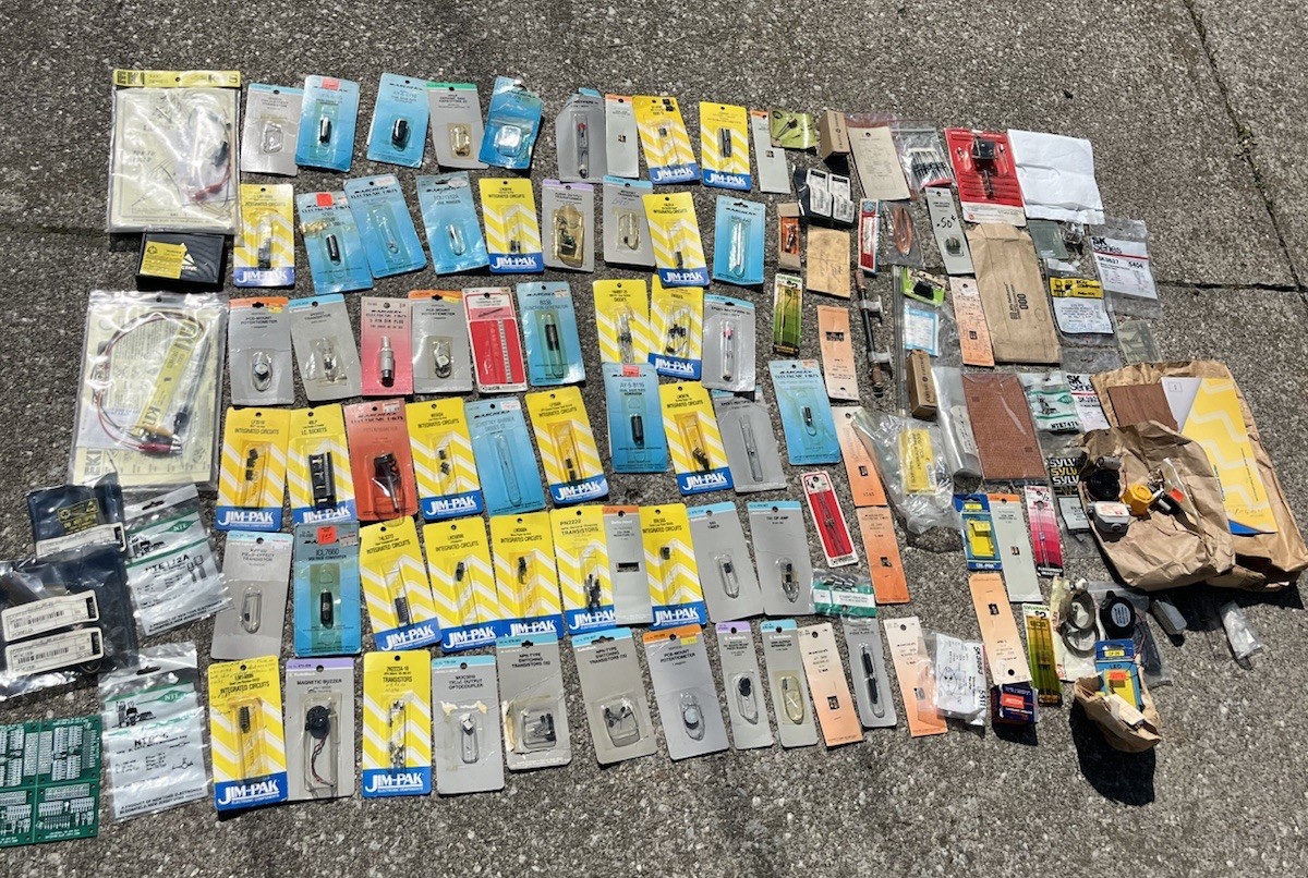 vtg 80’s jimpak archer radio shack electronic component lot computer atari