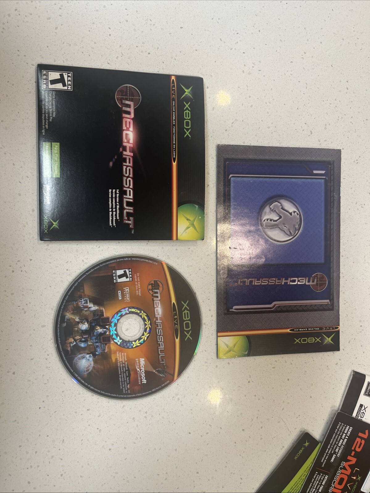 Original Xbox Live Starter Kit w/ Headset & Mechassault Video Game 2003