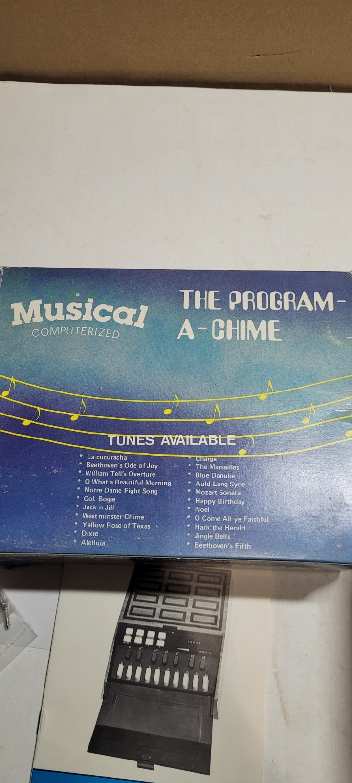 The Composer Program A Chime Musical Doorbell PC-100 Vintage