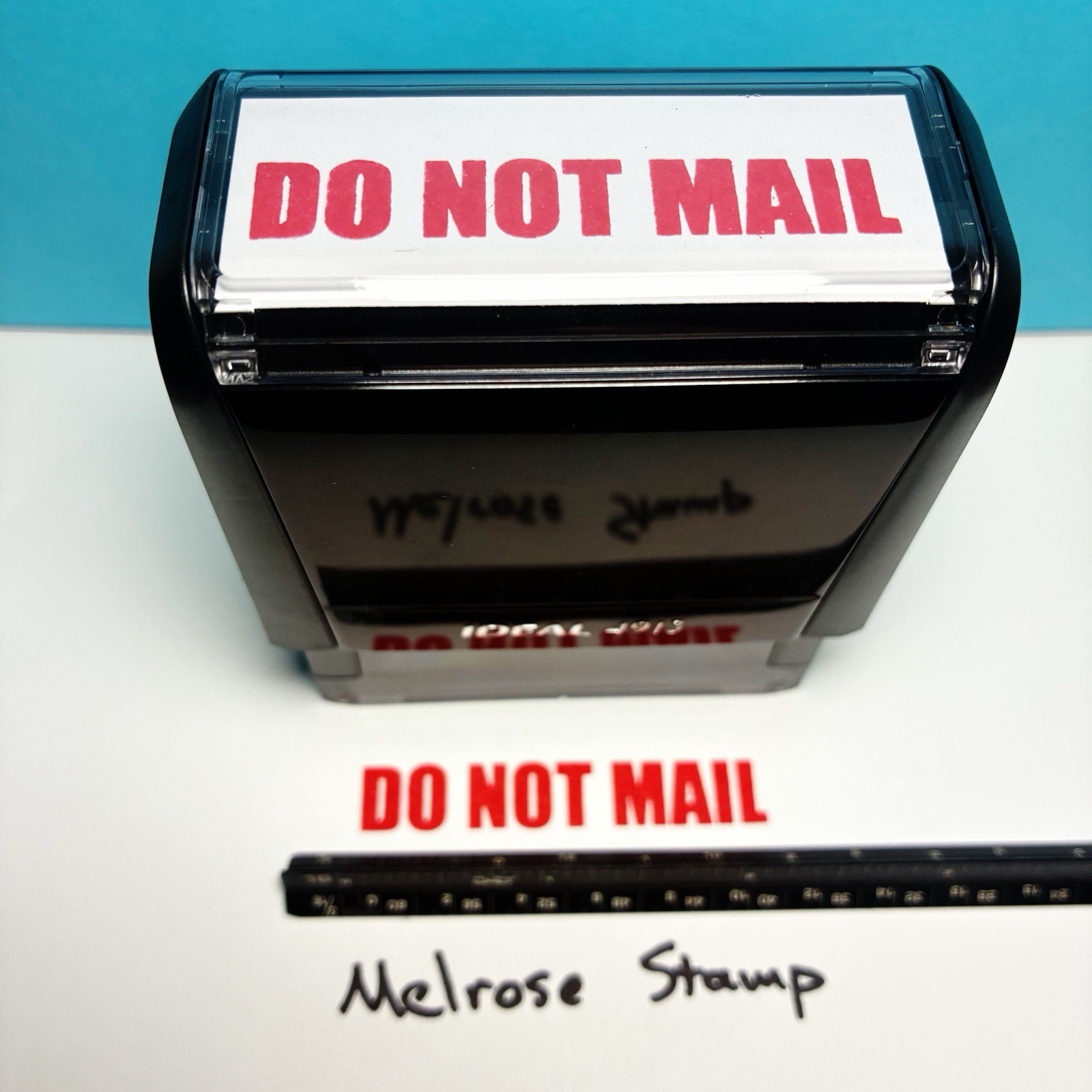 Do Not Mail Rubber Stamp Red Ink Self Inking Ideal 4913
