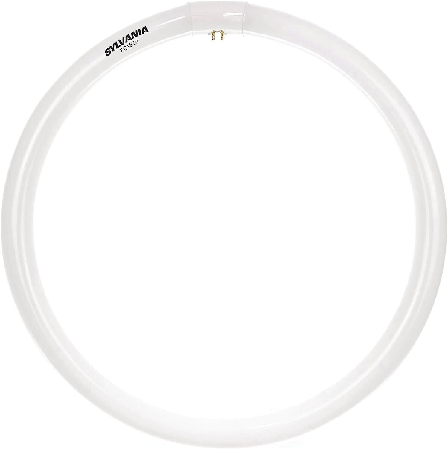 Sylvania 2-Pack FC16T9 40W 16" Fluorescent Circular Bulb Cool White 2500LM G10Q