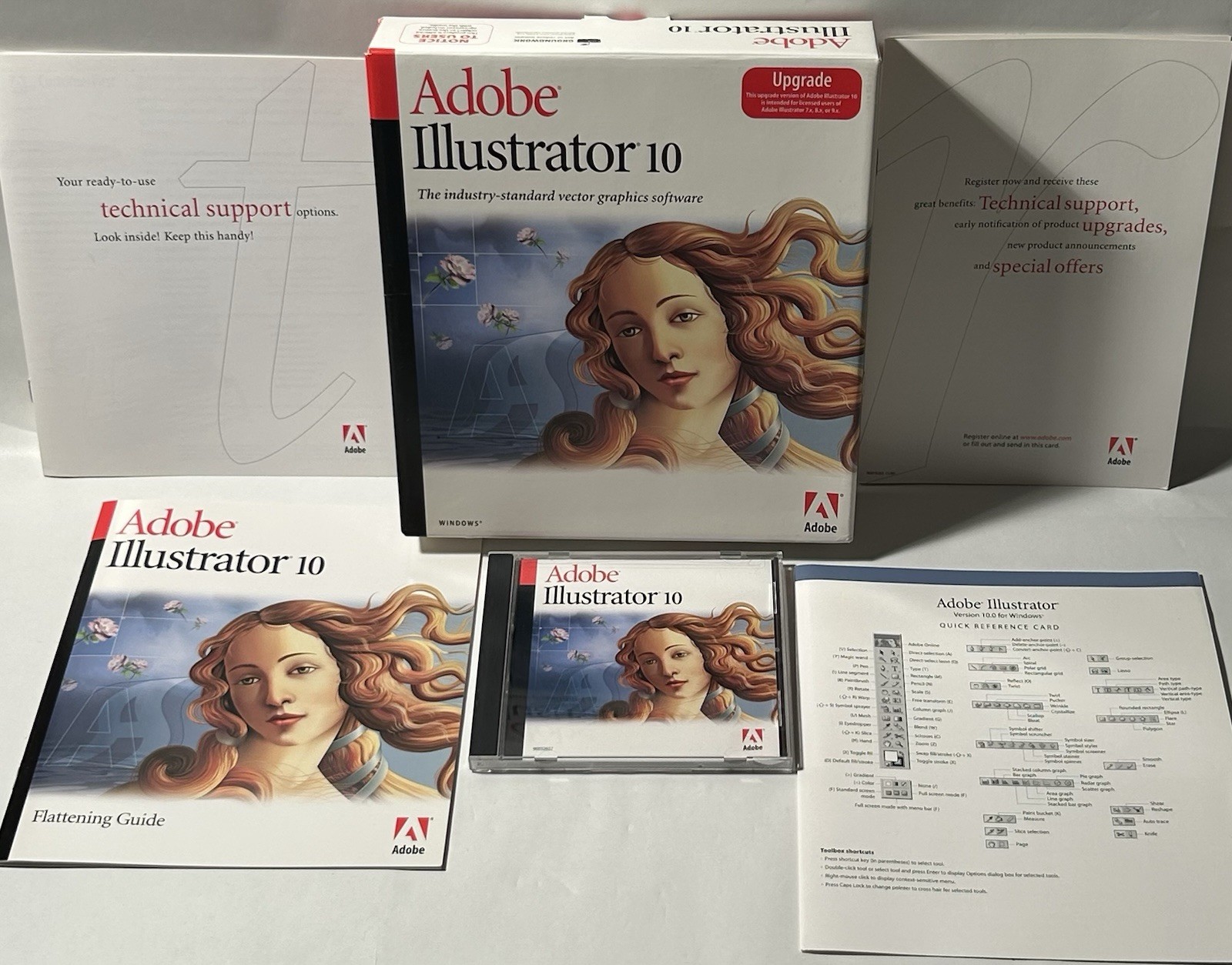 Adobe Illustrator 10 for Windows Upgrade Version with Serial Number