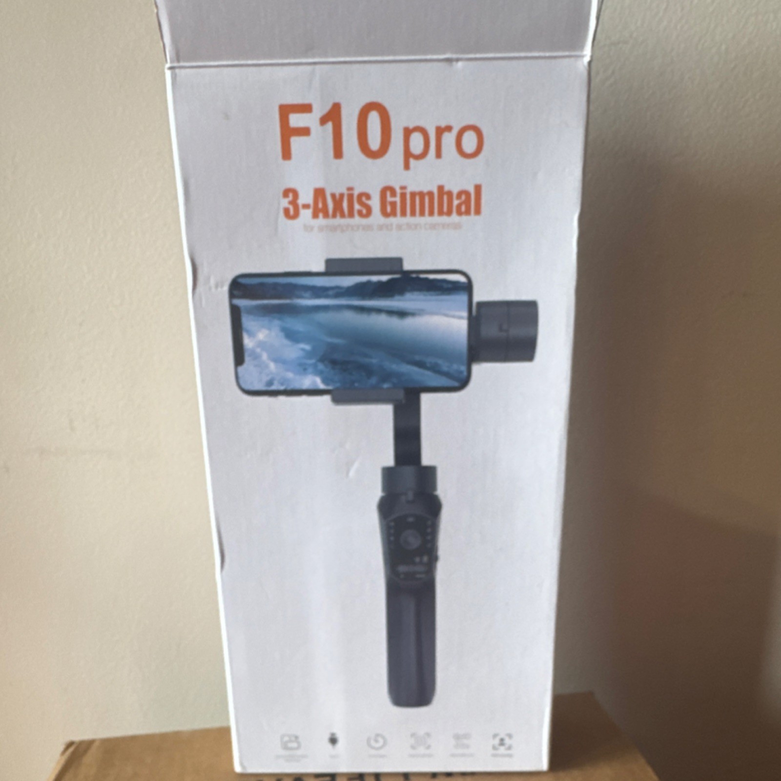 F10pro 3-Axis Smartphone Gimbal Stabilizer, Motorized 360° Rotation