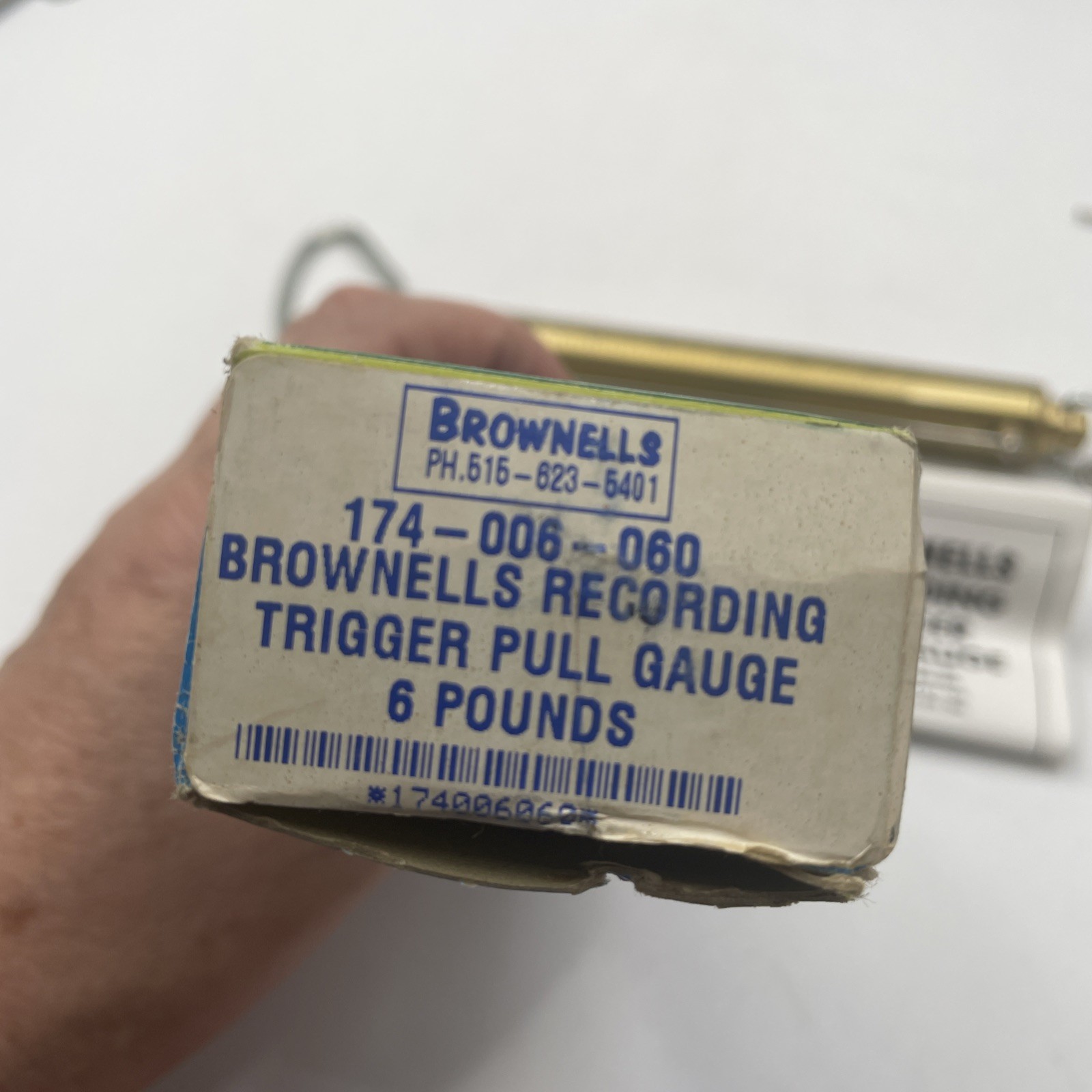Brownells Trigger Pull Gauge Brass Scale by Chatillon USA 6 Lb 174-006-060