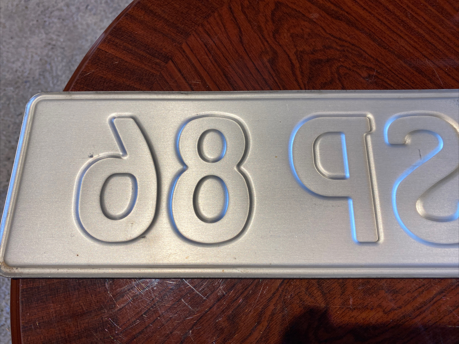 European License Plate