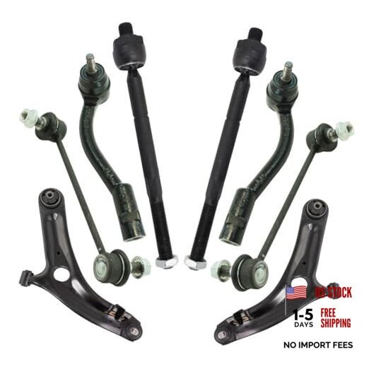 Front Steering & Suspension Kit Control Arm with Ball Joint Sway Bar PSA34590