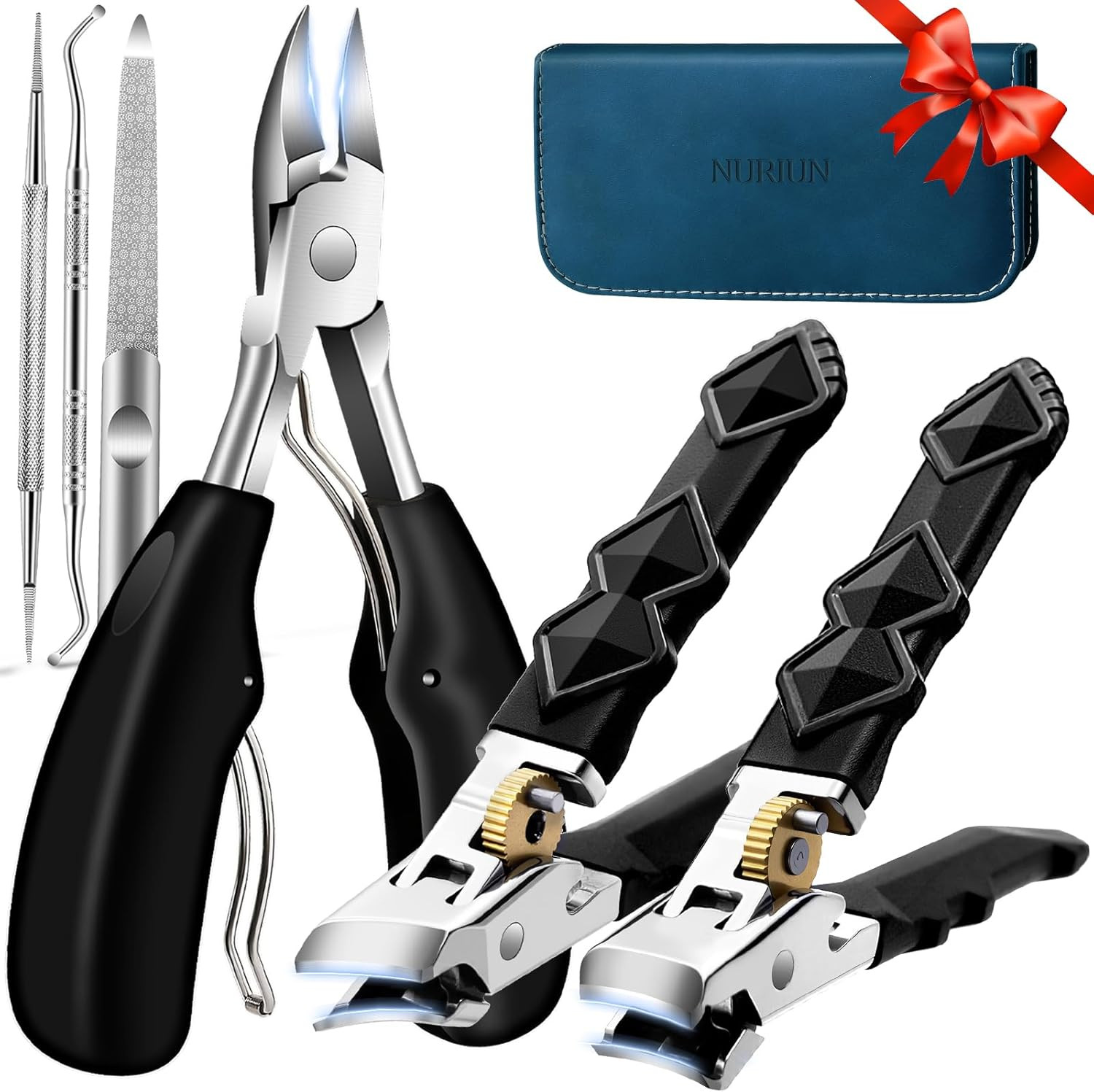 6PCS Orthoclip Toenail Clippers for Seniors Thick Toenails, Heavy Duty Nail Clip
