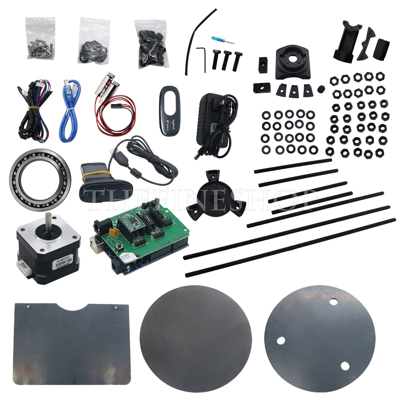 3D Open Source DIY 3D Scanner Kit Advanced Laser Scanner w/ C270 Camera 3D NEW