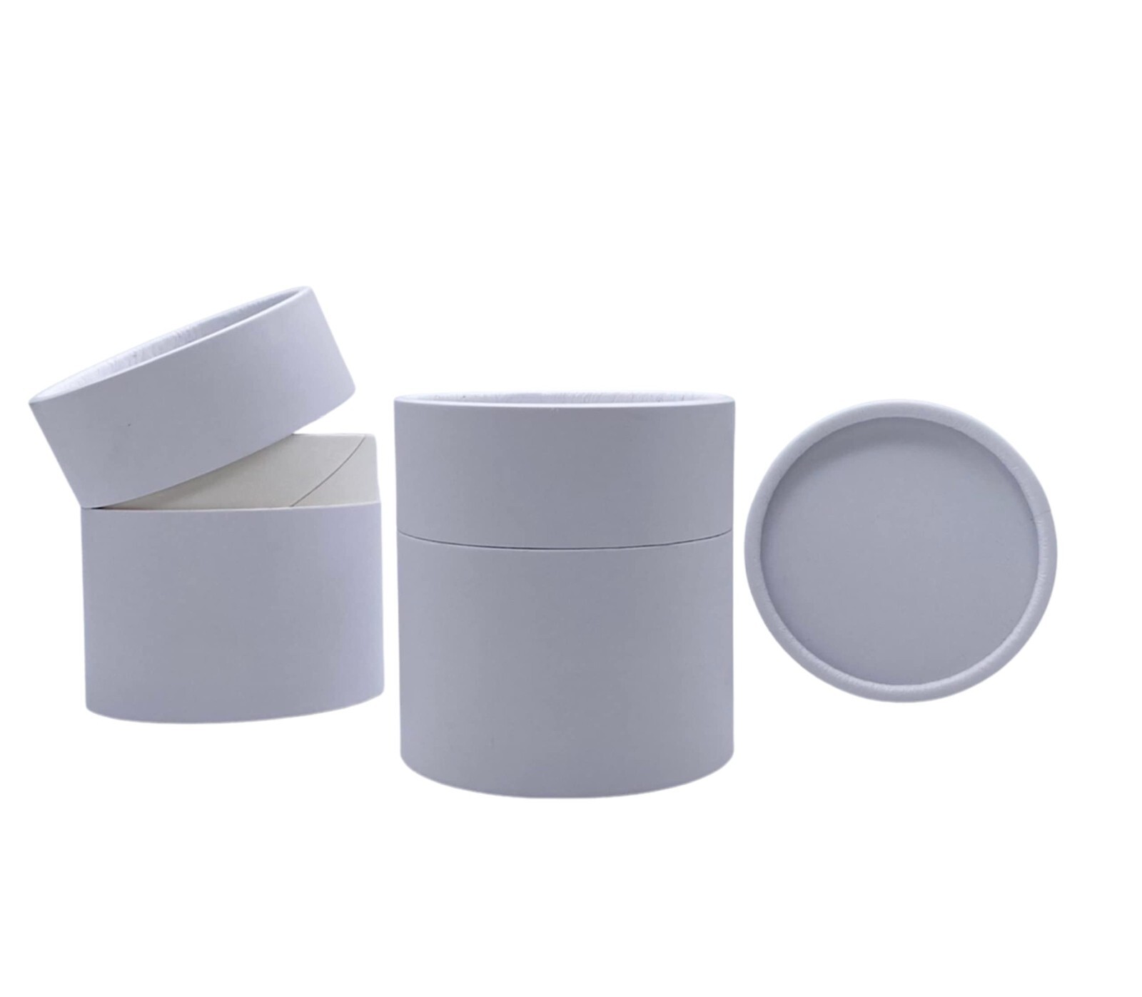 20 -  Coated Paper Jars 5 ounce / 140 g for Cosmetics Body Butters DIY Packaging