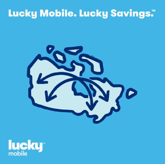 Lucky Mobile Multi SIM Card - Nano + Micro + Regular LTE Travel Prepaid