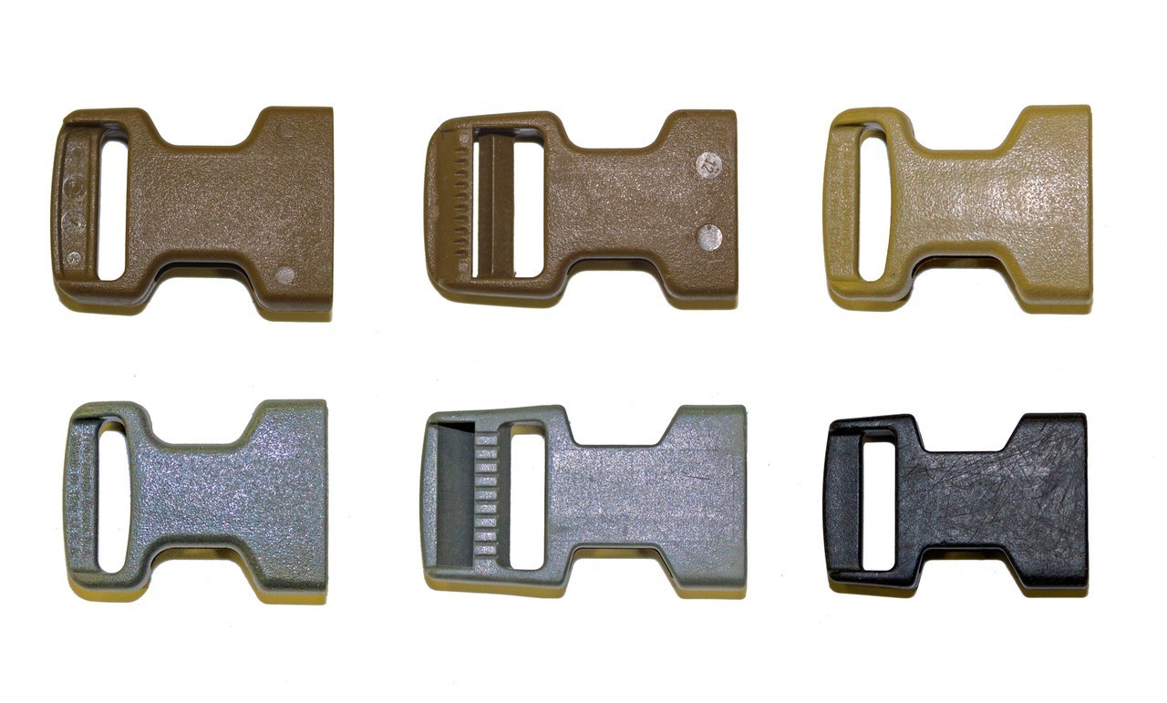 US Military Surplus Replacement 1" Female Side Release Buckle, Multiple Colors