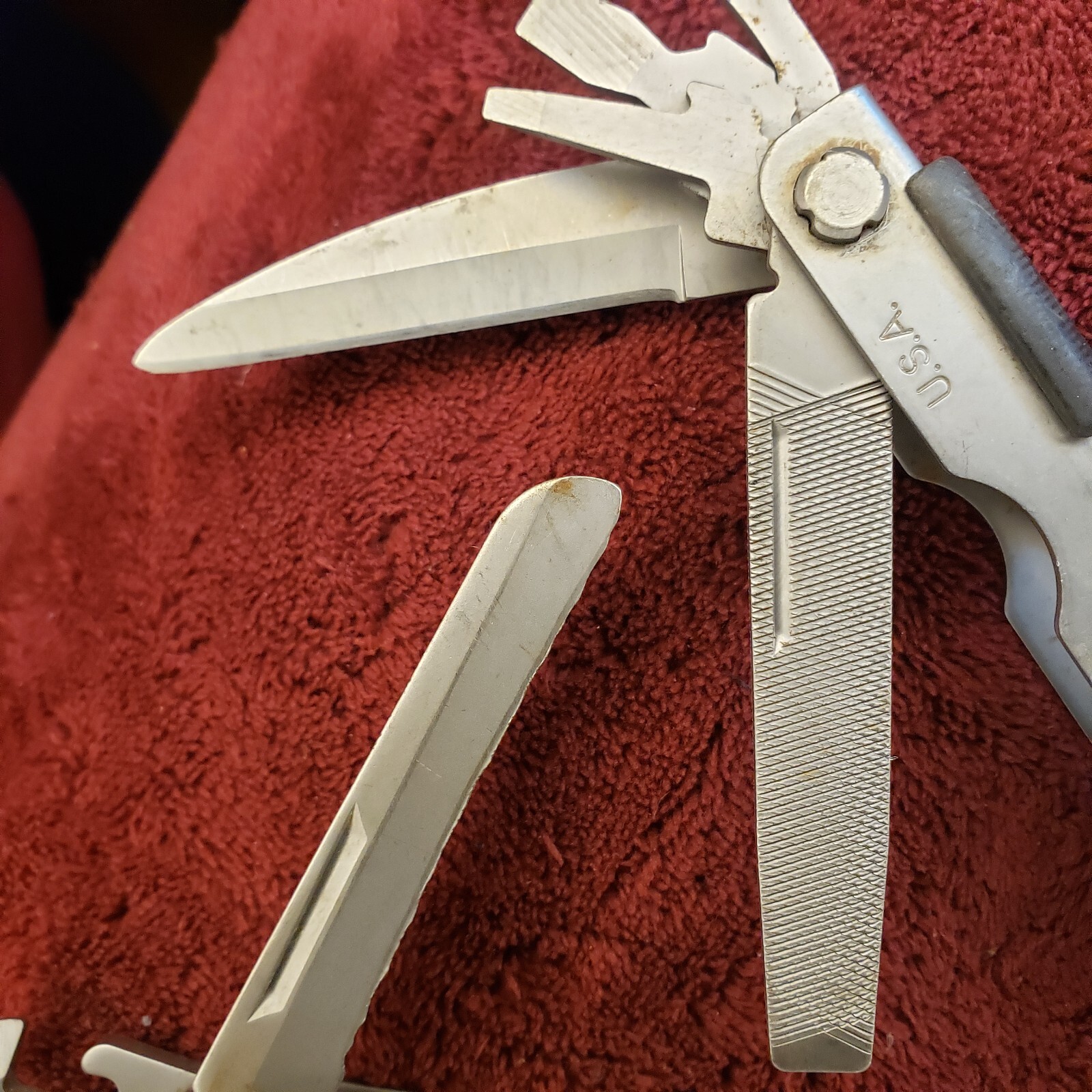 🔪 Lot 2 Gerber Multi Tool MP600 multiplier, drop point blade read