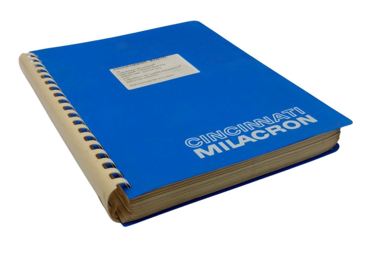 Cincinnati Milacron Cinturn Turning Centers 1208, 1210 & 1212 Programming Manual