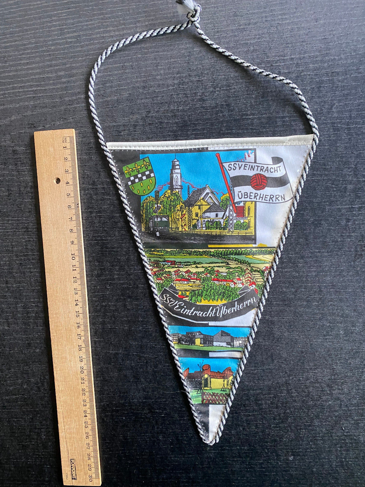 Pennant SSV Eintracht Überherrn - Back Großgemeinde + City Coat of Arms -