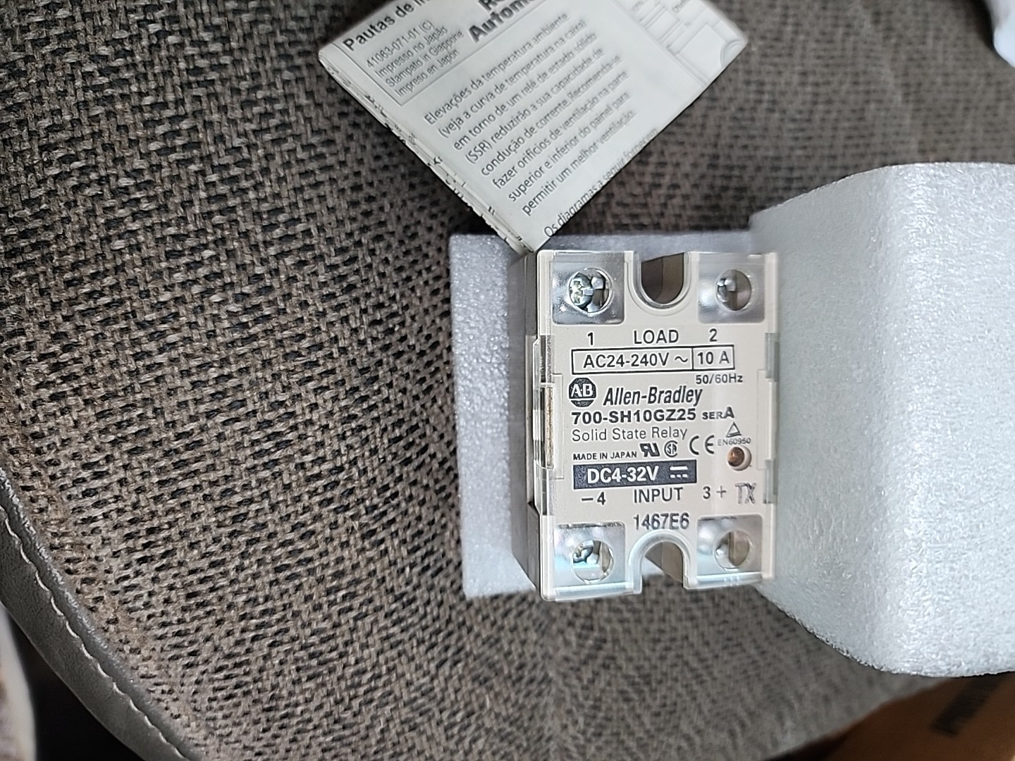 Allen Bradley 700-SH10GZ25 Series A Solid State Relay