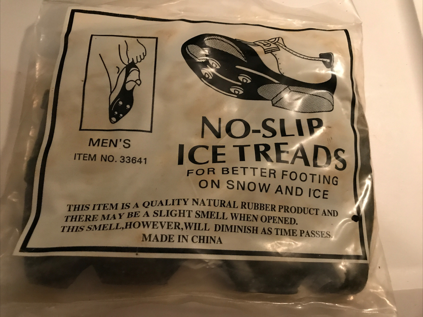 Men’s Winter No-Slip  Ice Treads Snow Shoe Boot Grips