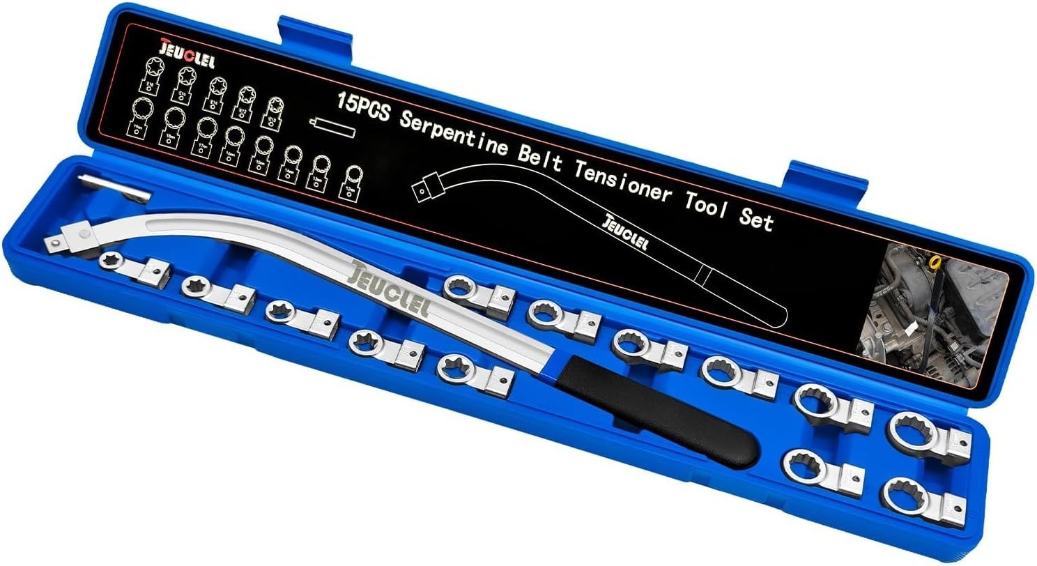 Engine Timing Belt Tensioning Tool Set - Serpentine Pulley#