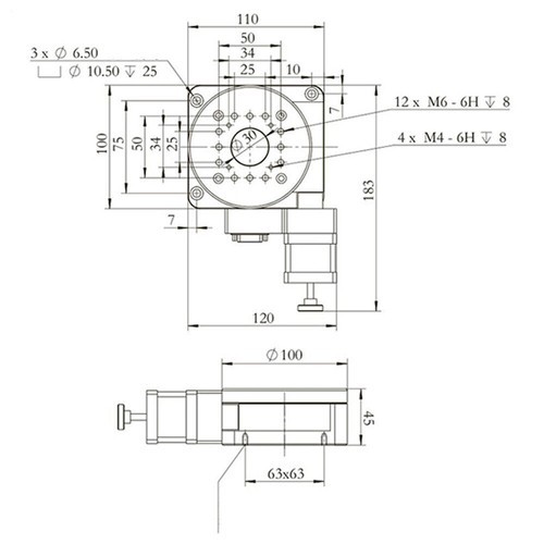 Electric Motorized Rotation Stage Optical Rotation Platform Optical Rotary Table