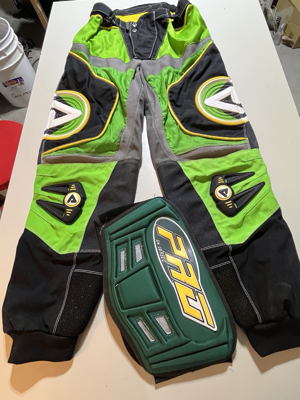 Acerbis Impact 03 Motocross Pants GREEN  BLACK. Size L 34, atv, racing.