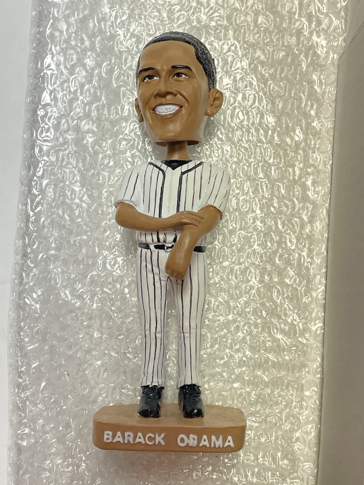 President Obama Black Strips bobblehead Original Box ,New! 50% Off Tees/Hats!