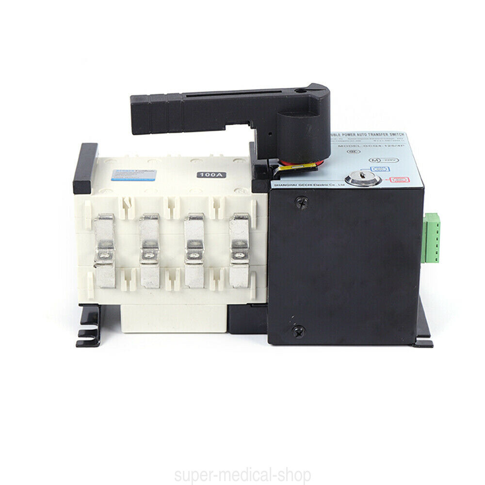 100AMP Dual Power Automatic Transfer Switch Changeover Isolation Generator USA