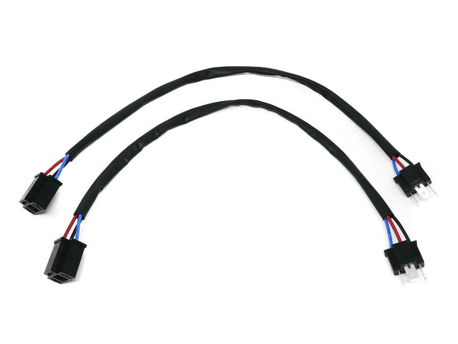 2pc 9" H4 9003 HB2 Extension Wire Harness Male to Female Headlight Socket Repair
