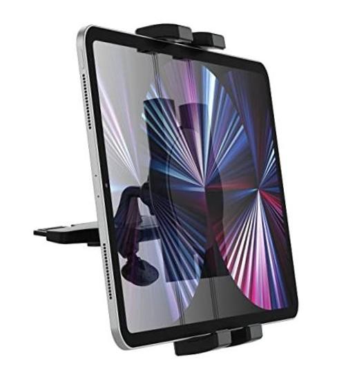 CD Slot Tablet Mount for Car, Car CD Player iPad Holder with Full Rotation