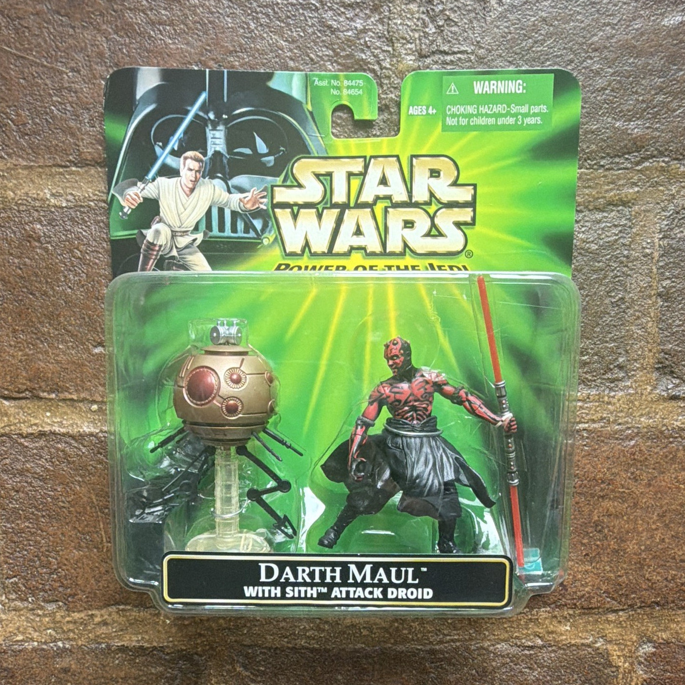 HasbroStarWars Power of the Jedi DarthMaul w/Sith Attack Droid 2001 TPM MIB 002D