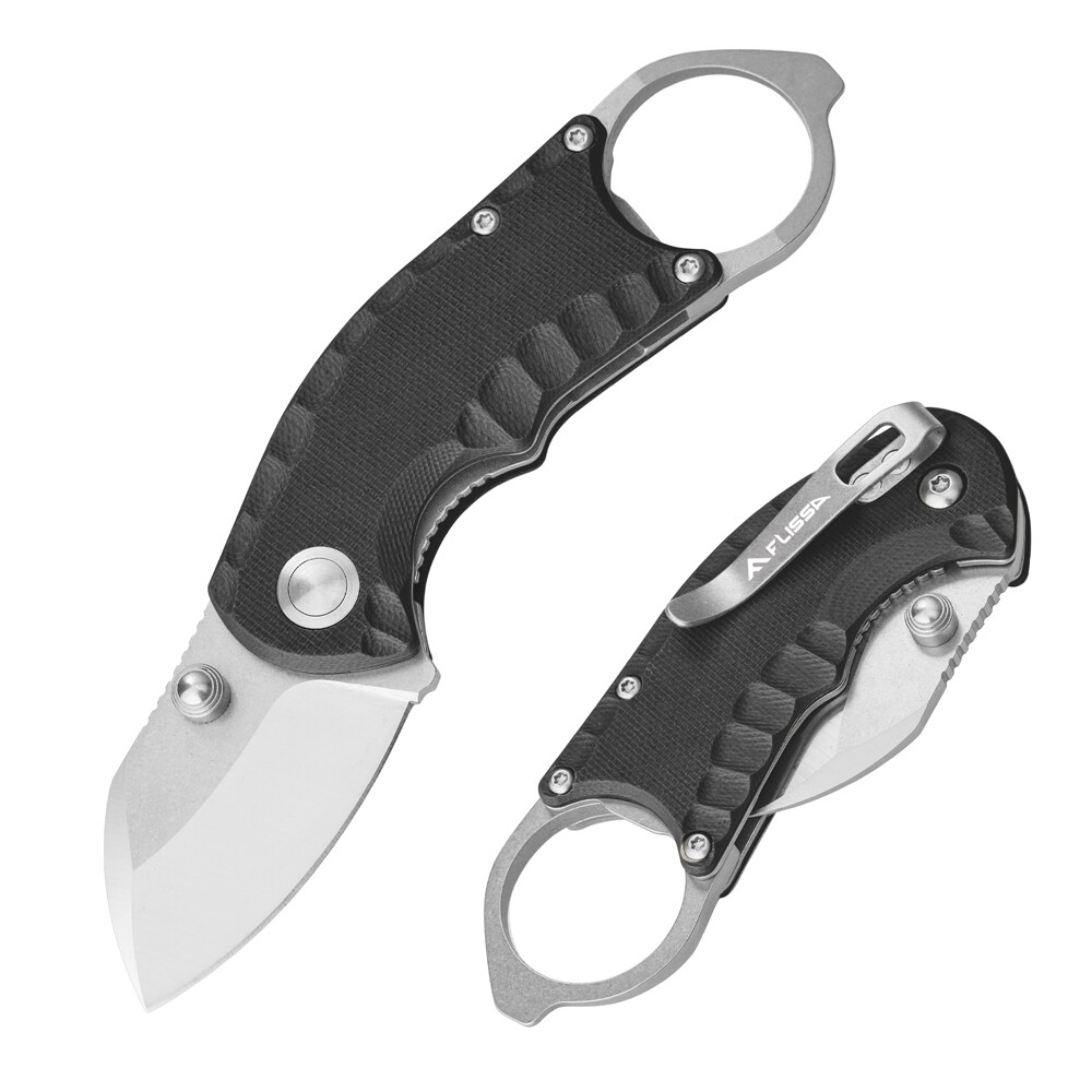 Folding Pocket Knife 4-inch Tactical Clip Utility Knife Liner Lock Bottle Opener