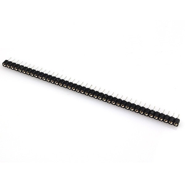 100PCS Strip Tin PCB Female IC Breakable 40pin Single Row Round Header Socket
