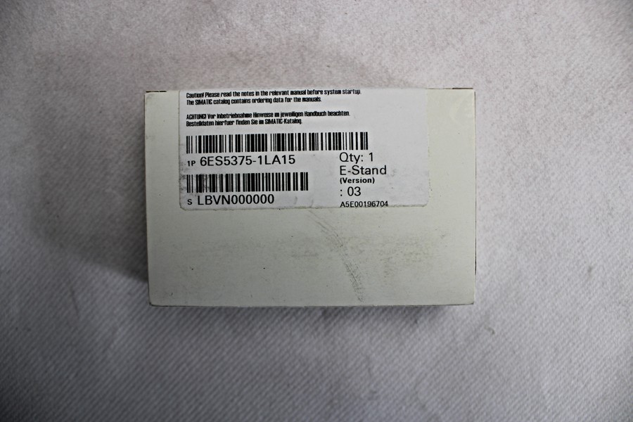 Siemens 6ES5375-1LA15 Simatic S5 - E:03 -original packaging/sealed- -unused-