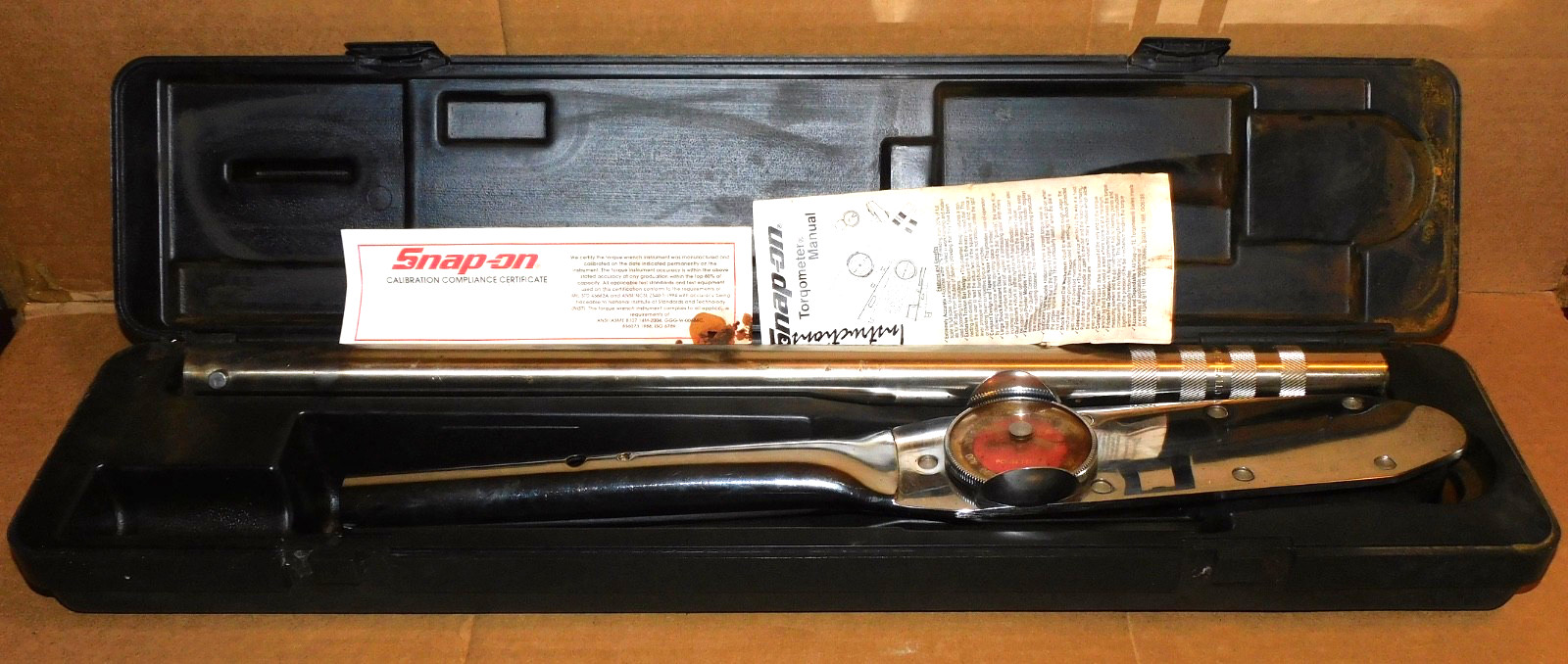 Snap On TER602FUA 600 Ft-lbs 3/4" Dr. Dial Torqometer Torque Wrench AS IS Parts