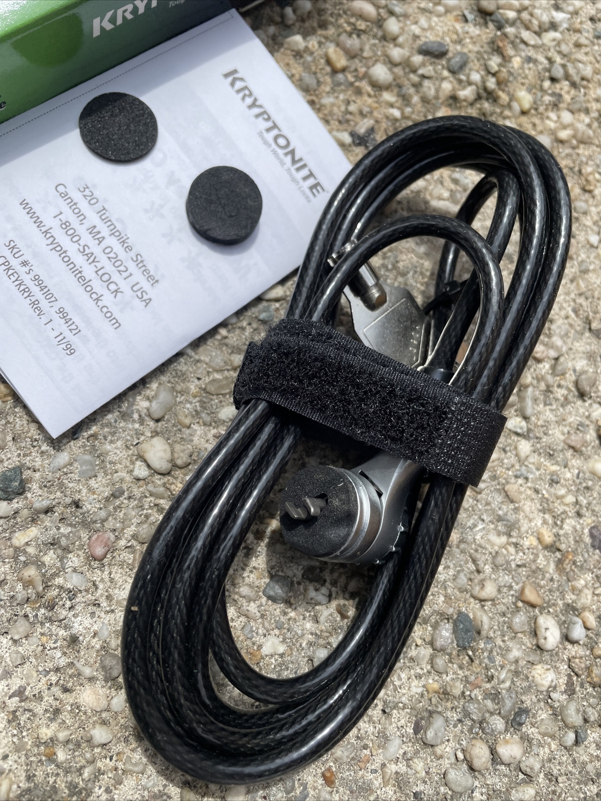 Kryptonite 5mm Key Cable Lock Notebook Computer Anti Theft