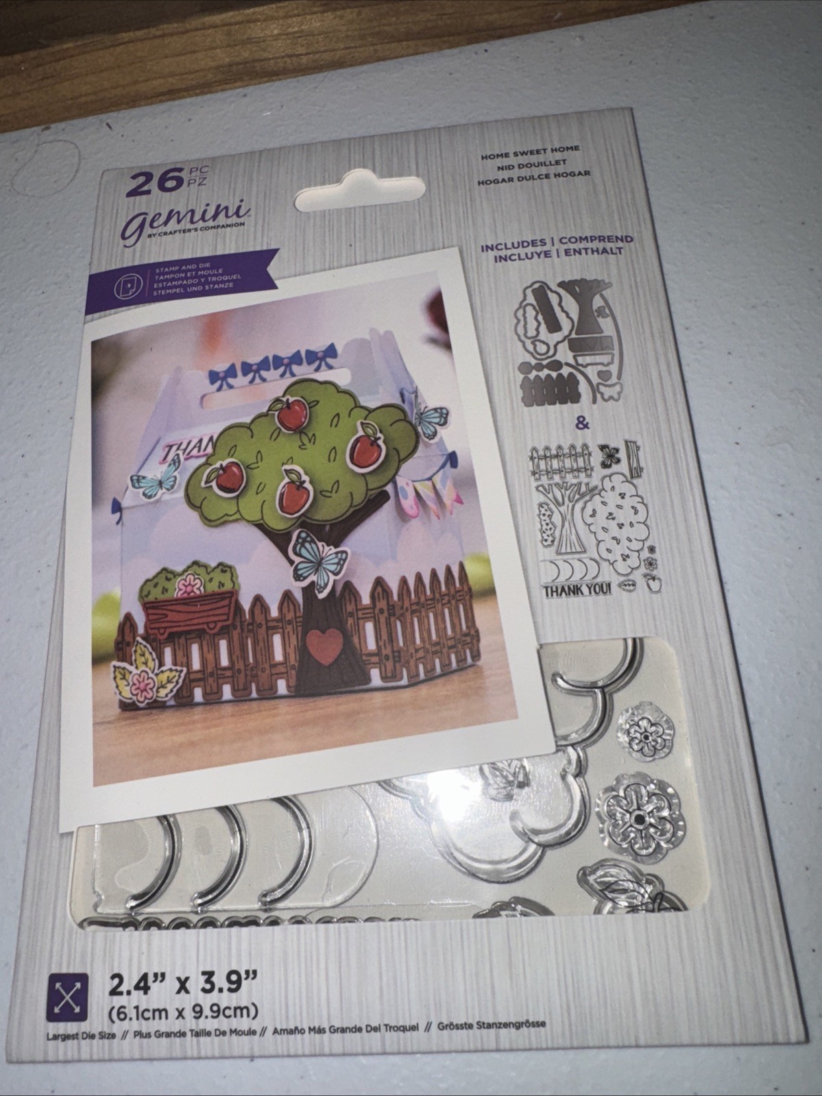 Crafter’s Companion  Home sweet Home New Craft stamp and die set Gem-std-hsh