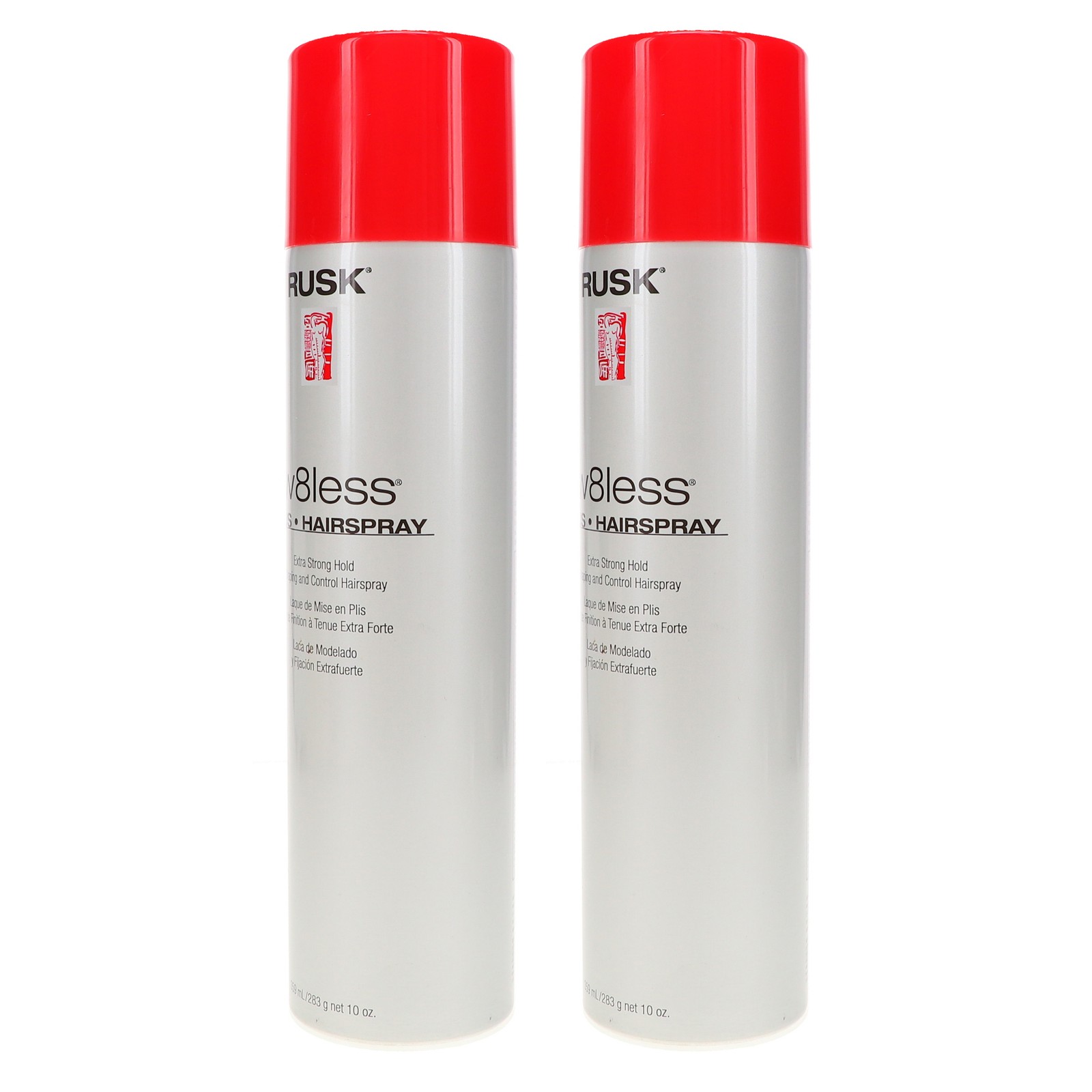 Rusk W8less Plus Extra Strong Hairspray 10 oz 2 Pack