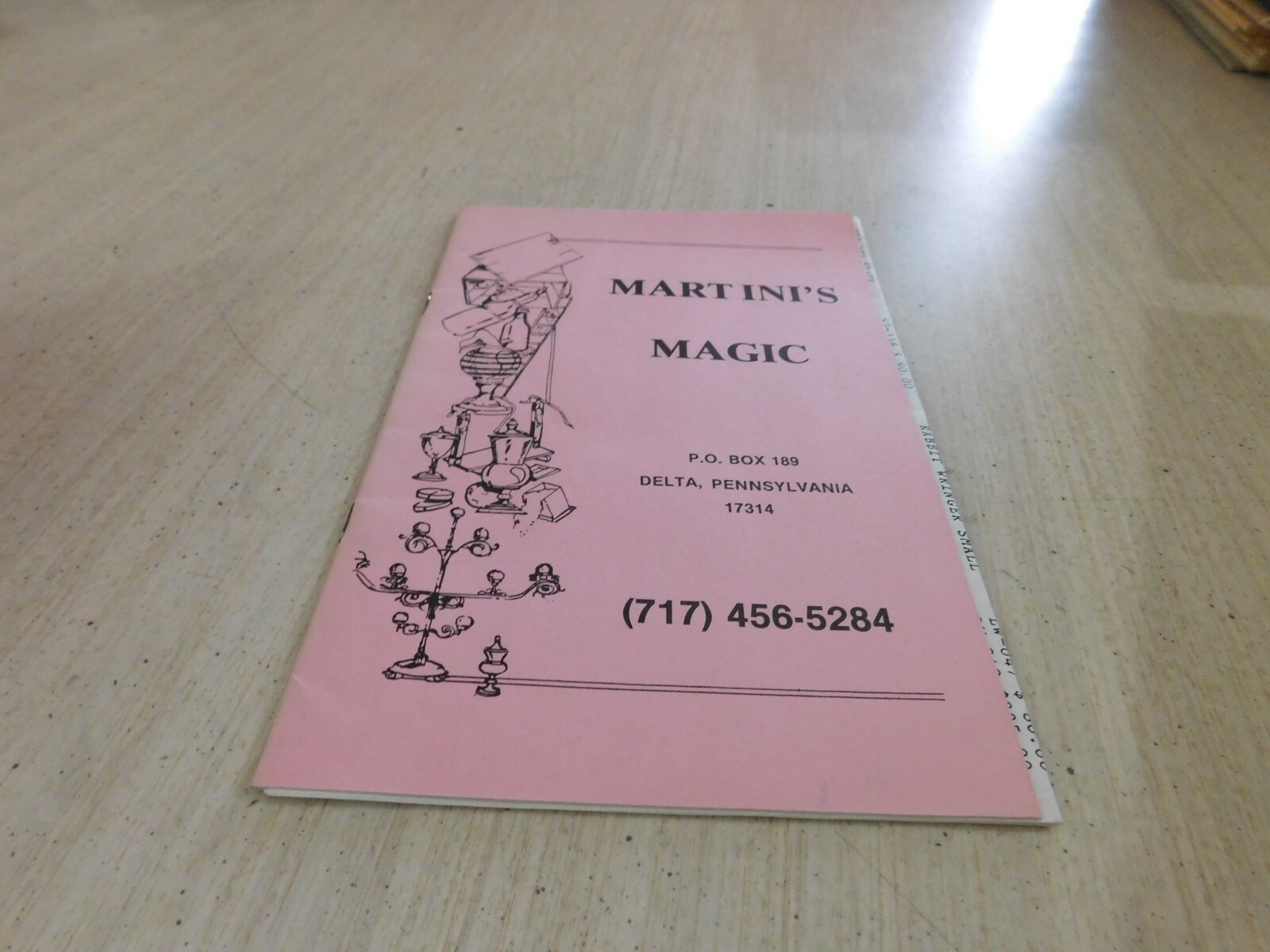 Magic / Magician Supply Catalog: Martini's Magic Delta Pennsylvania
