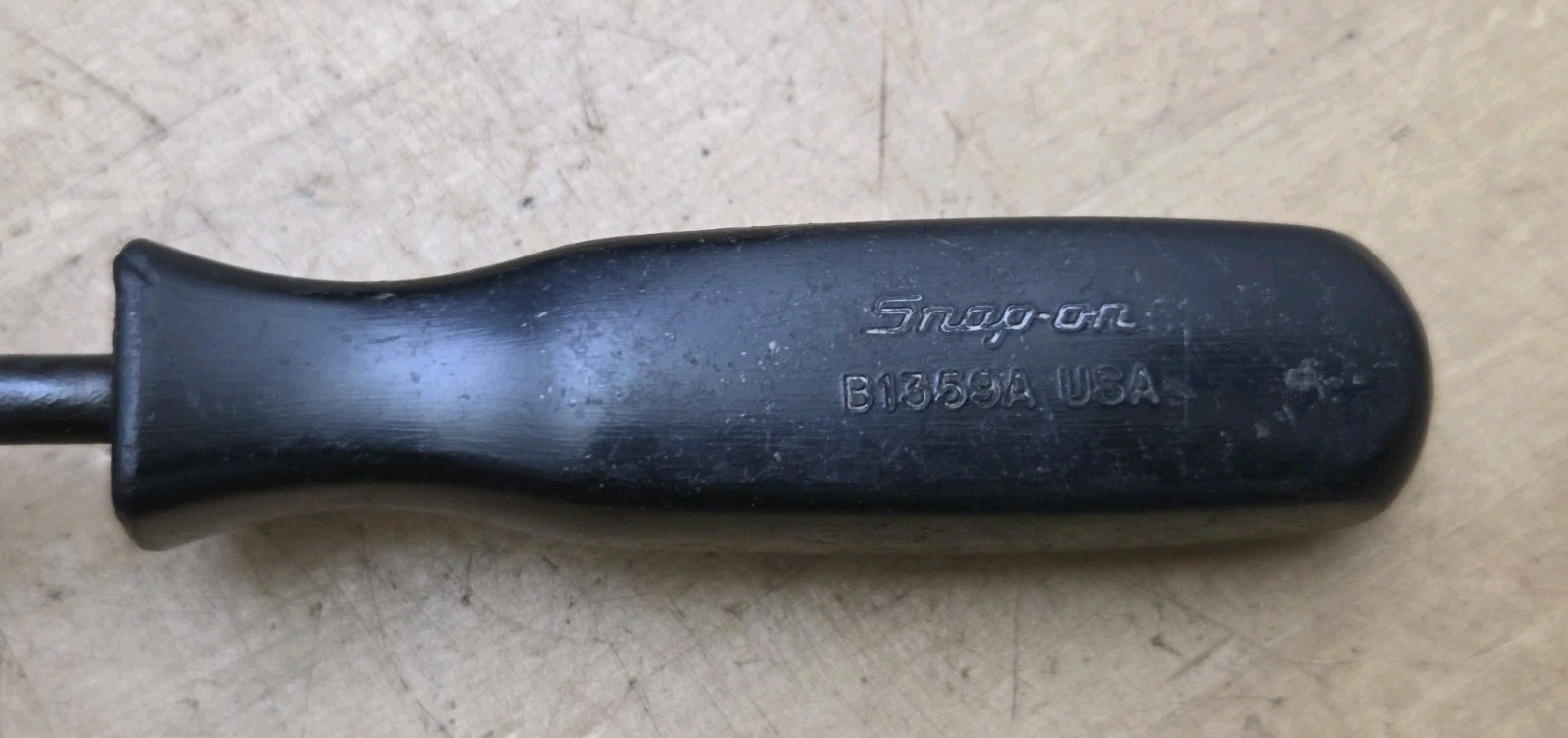 Vintage Snap On B1359A - Black Hard Handle Brake Spring Retainer Spring Tool