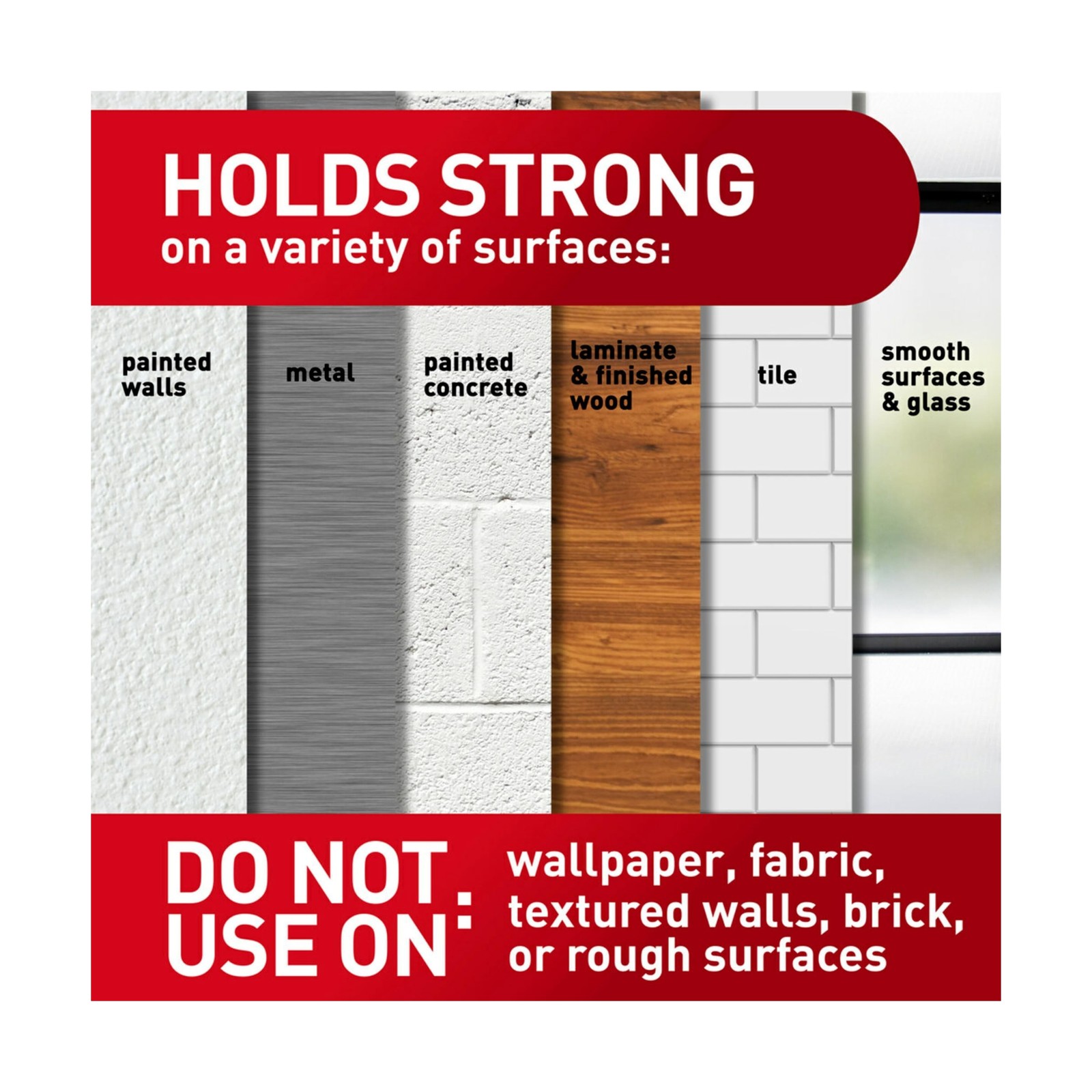 Command 4 lb Small Picture Hanging Strips 18 Pairs (36 Command Strips), Damag...