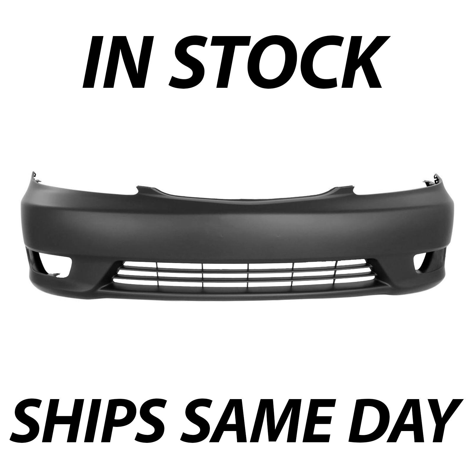 NEW Primered - Front Bumper Cover Fascia for 2005 2006 Toyota Camry w/ Fog 05 06