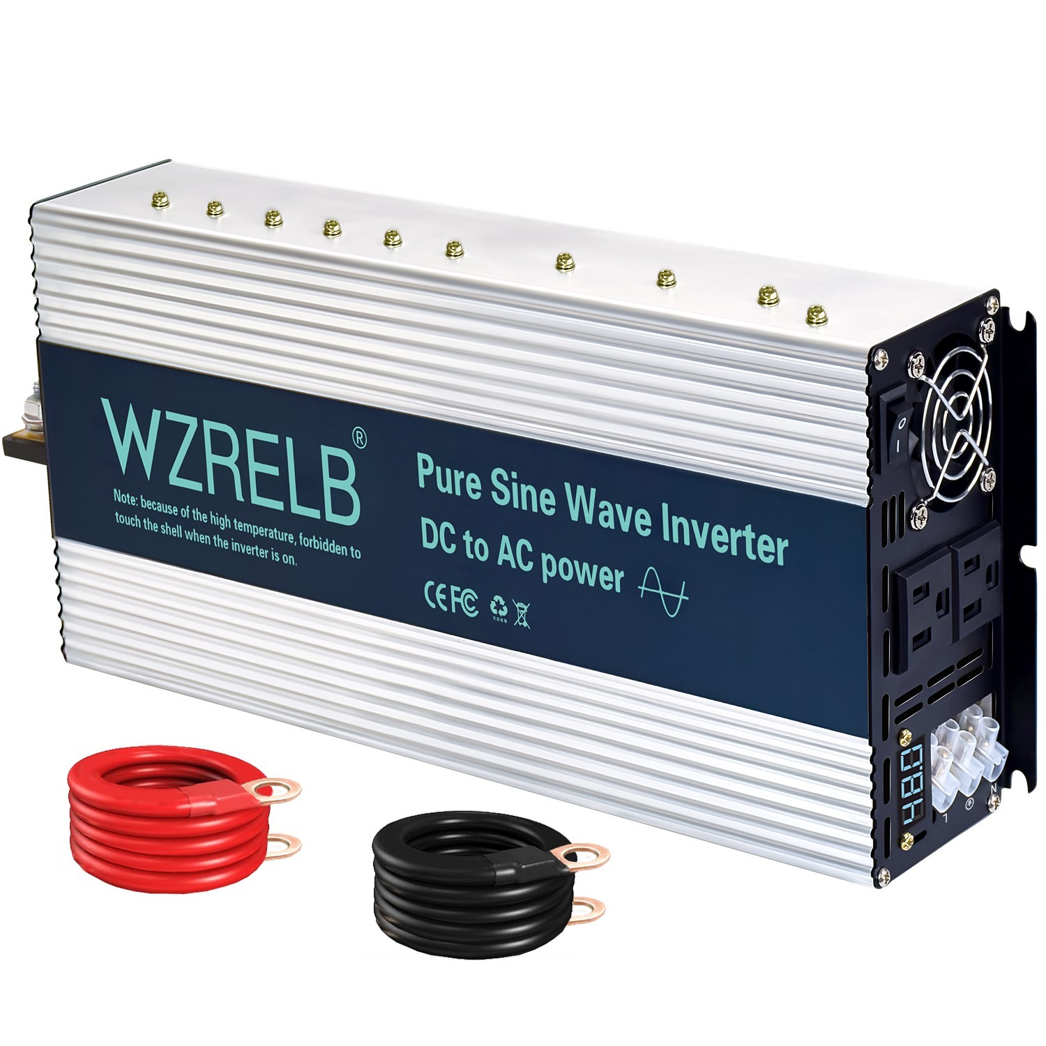 WZRELB 2500W Pure Sine Wave Inverter DC 48V to AC 110V 120V Power Converter camp