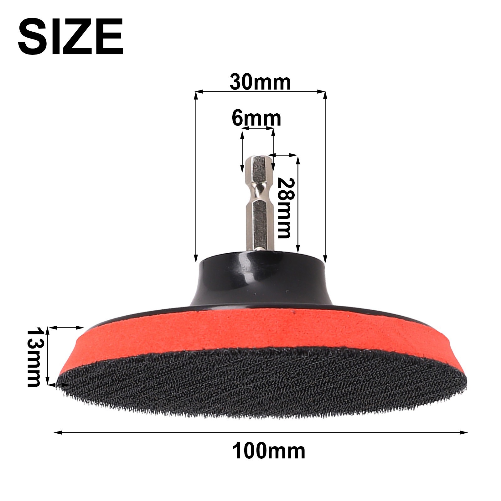 Buffing Pad For Sanding Discs Buffing Pad Replacement 4 Inch/100mm M10 Thread