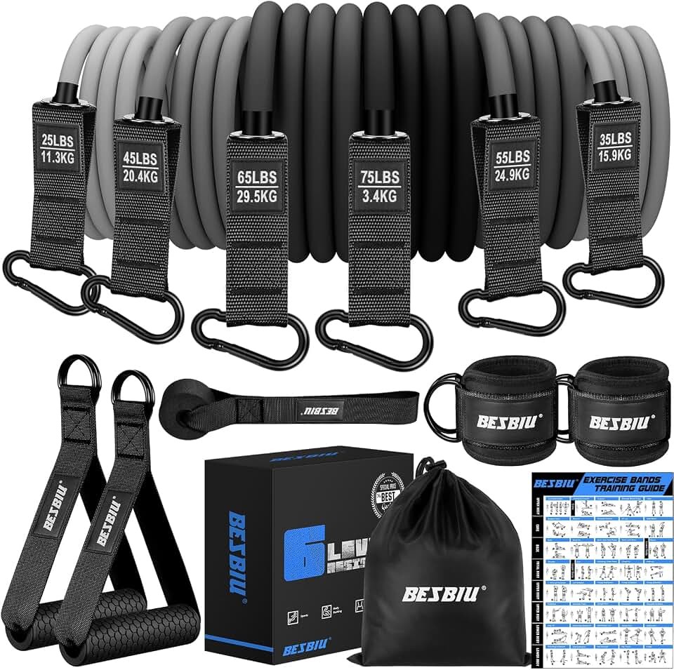 Heavy Resistance Bands for Working Out, 300lbs/360lb/420lb Exercise Bands Wor...