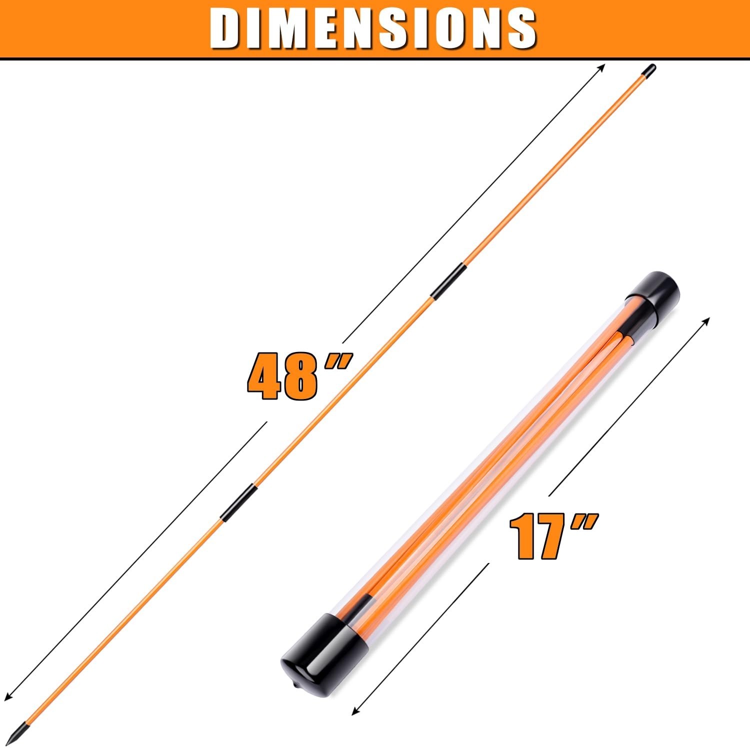 Professional 2 or 3 or 4 Pack Collapsible Golf Alignment Sticks, Premium 40" ...
