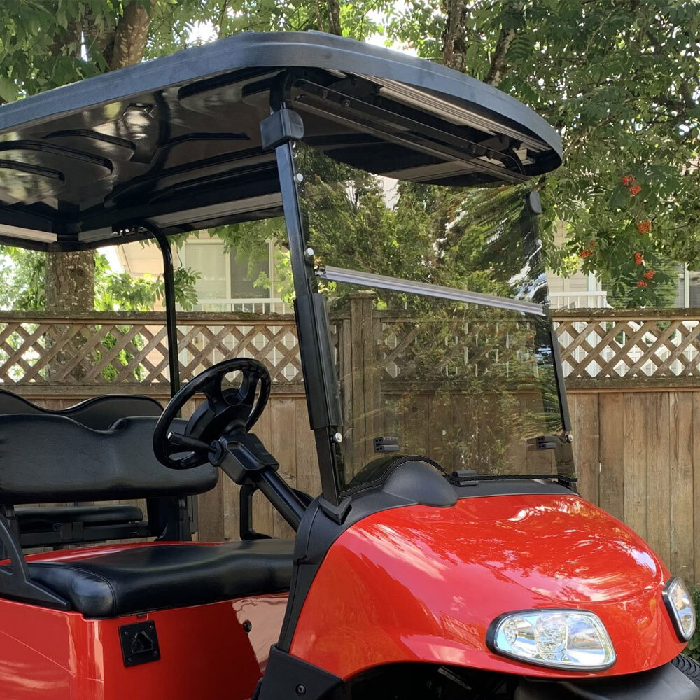 Folding Style Tinted Golf Cart Windshield For EZGO RXV 2008+ 4mm SALE!