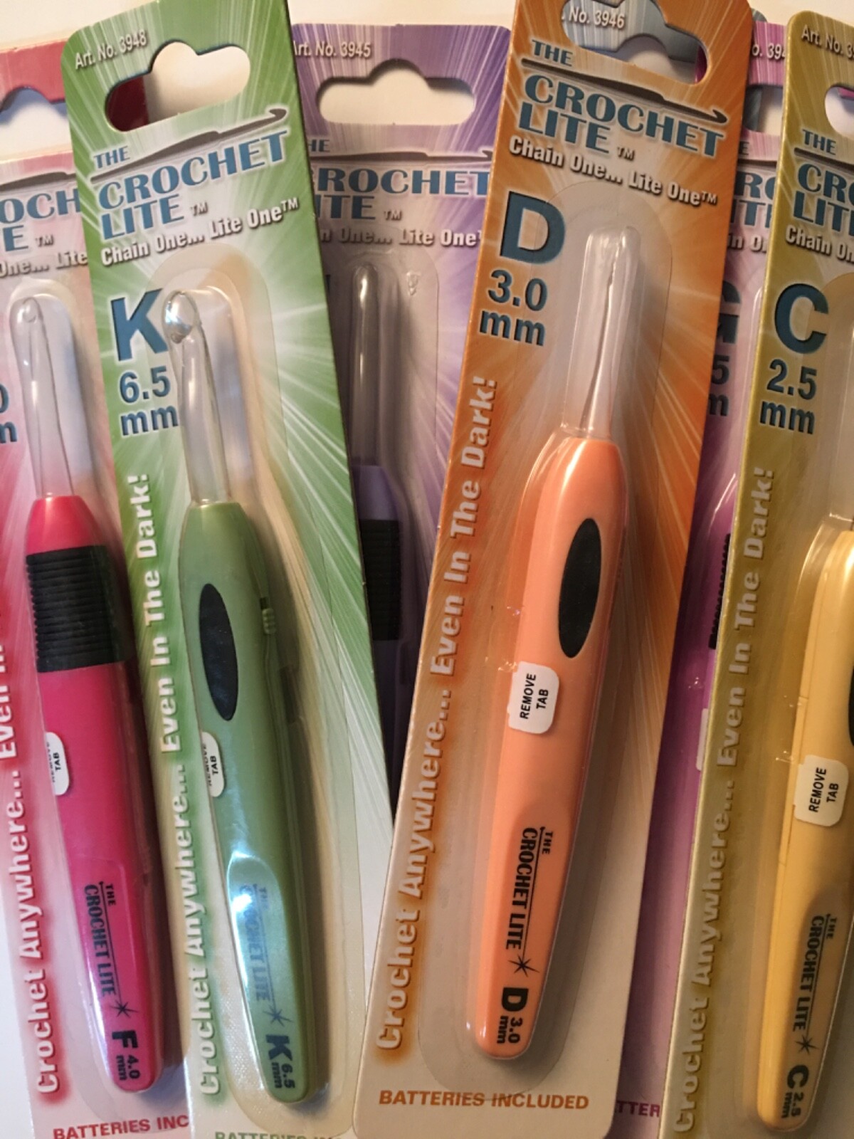 The Crochet Lite - Crochet Anywhere - Even in the Dark - Choose Size